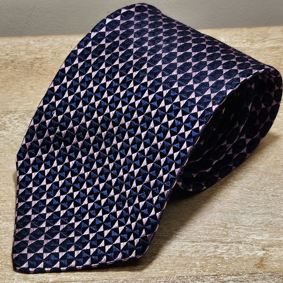 Charvet Place Vendôme Luxury Silk Tie - Blue & Purple - 3.5